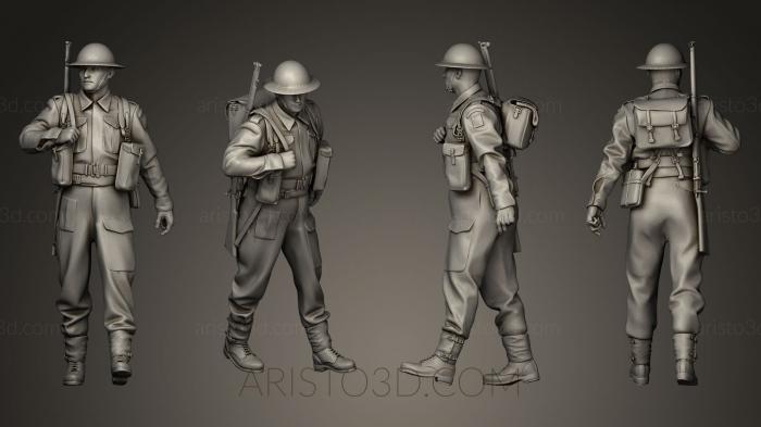 Military figurines (STKW_0031) 3D model for CNC machine